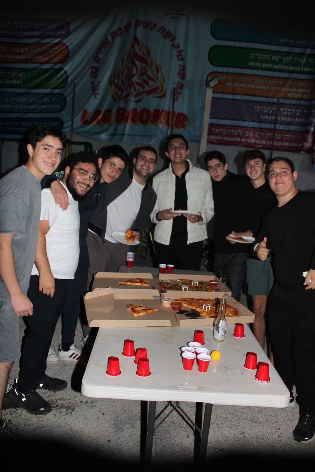 Mesa al aire libre en un evento de JAPS